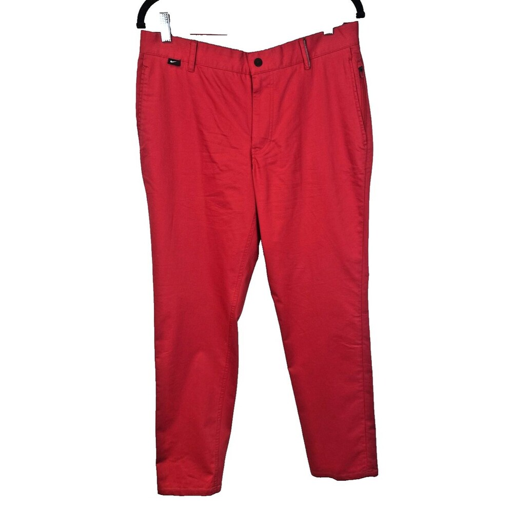 Nike Golf Modern Fit Dri-FIT Pants Mens 32x32 (Measures 33x31) Red Slacks